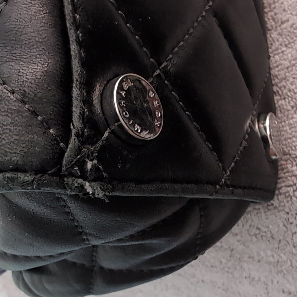 Michael Kors Susannah Quilted Black Leather Shoulder Bag Super Soft Leather - Picture 11 of 13